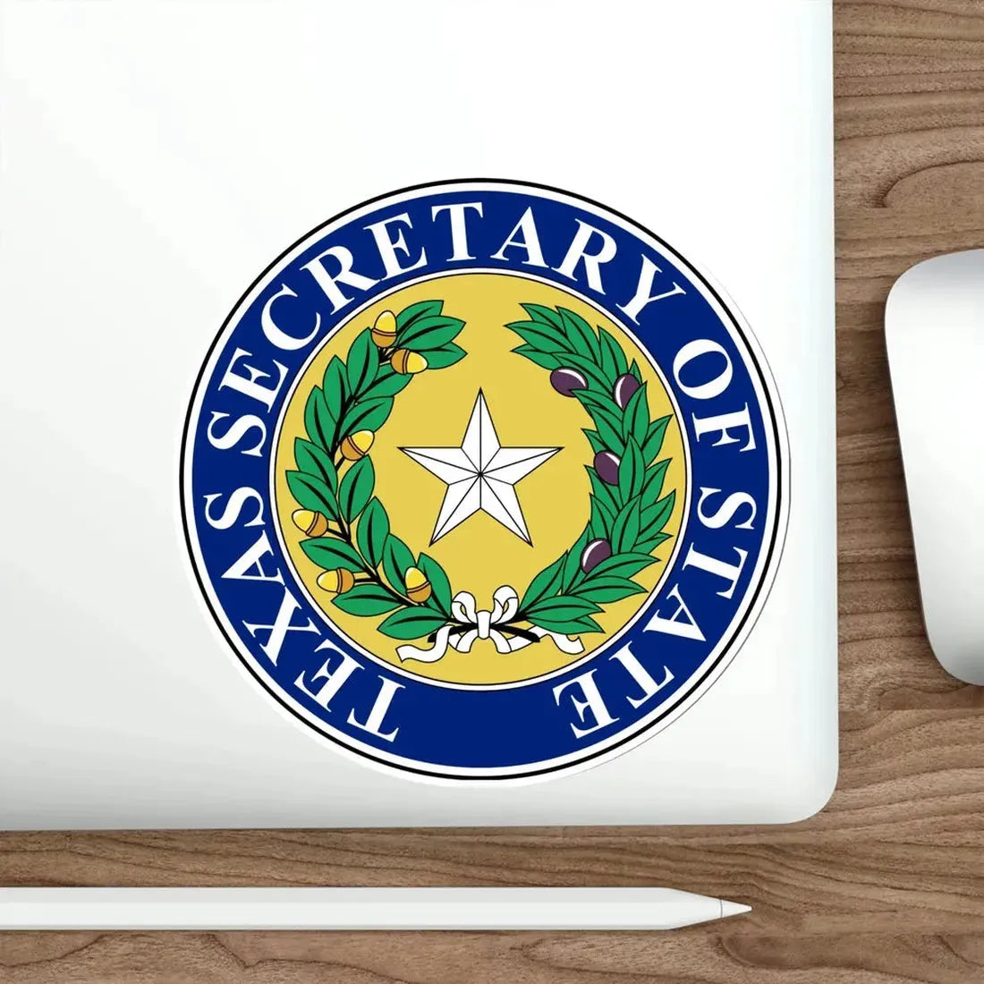 Seal of Texas Secretary of State STICKER Vinyl Die-Cut Decal - The Sticker Space