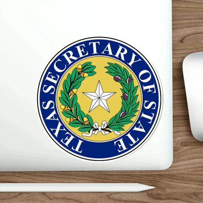 Seal of Texas Secretary of State STICKER Vinyl Die-Cut Decal - The Sticker Space
