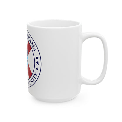 Seal of the Alabama Department of Homeland Security - White Coffee Mug-The Sticker Space