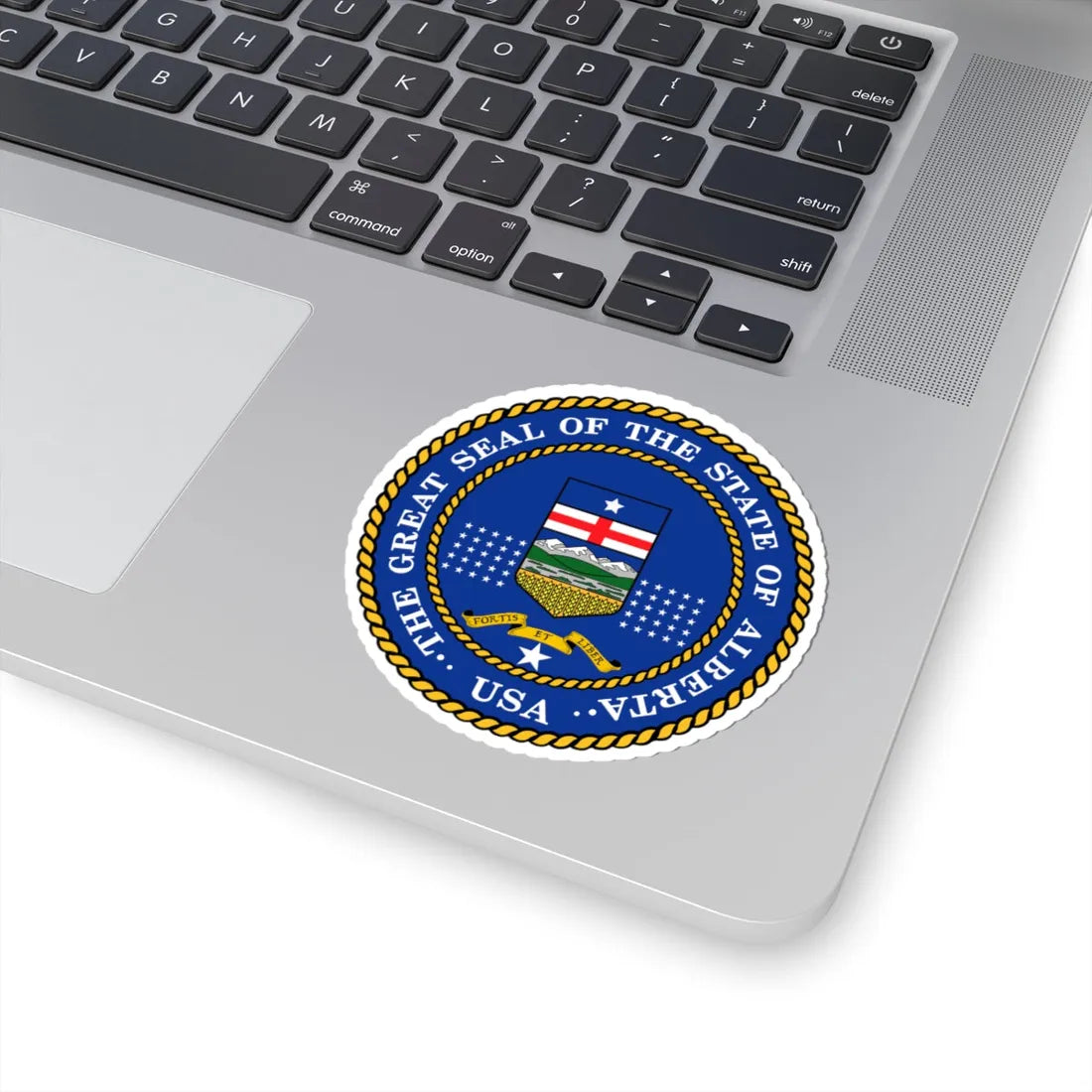 Seal of the Albertan Annexationists (Canada) (Coat of Arms) STICKER Vinyl Kiss-Cut Decal - The Sticker Space