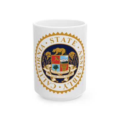 Seal of the Assembly of the State of California - White Coffee Mug-15oz-The Sticker Space