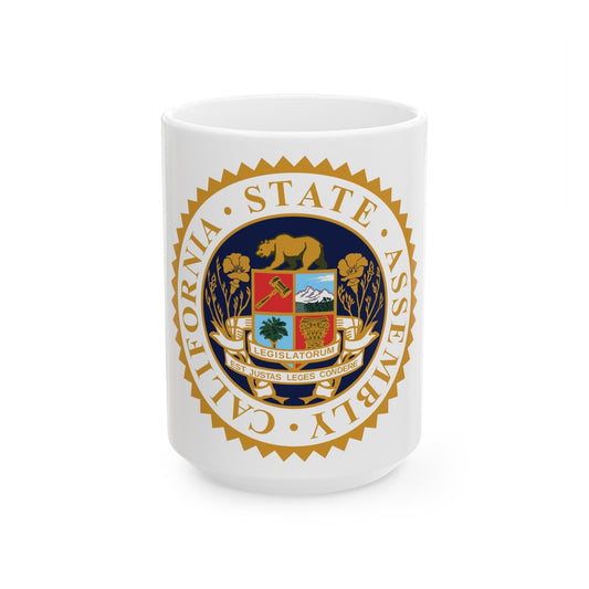 Seal of the Assembly of the State of California - White Coffee Mug-15oz-The Sticker Space