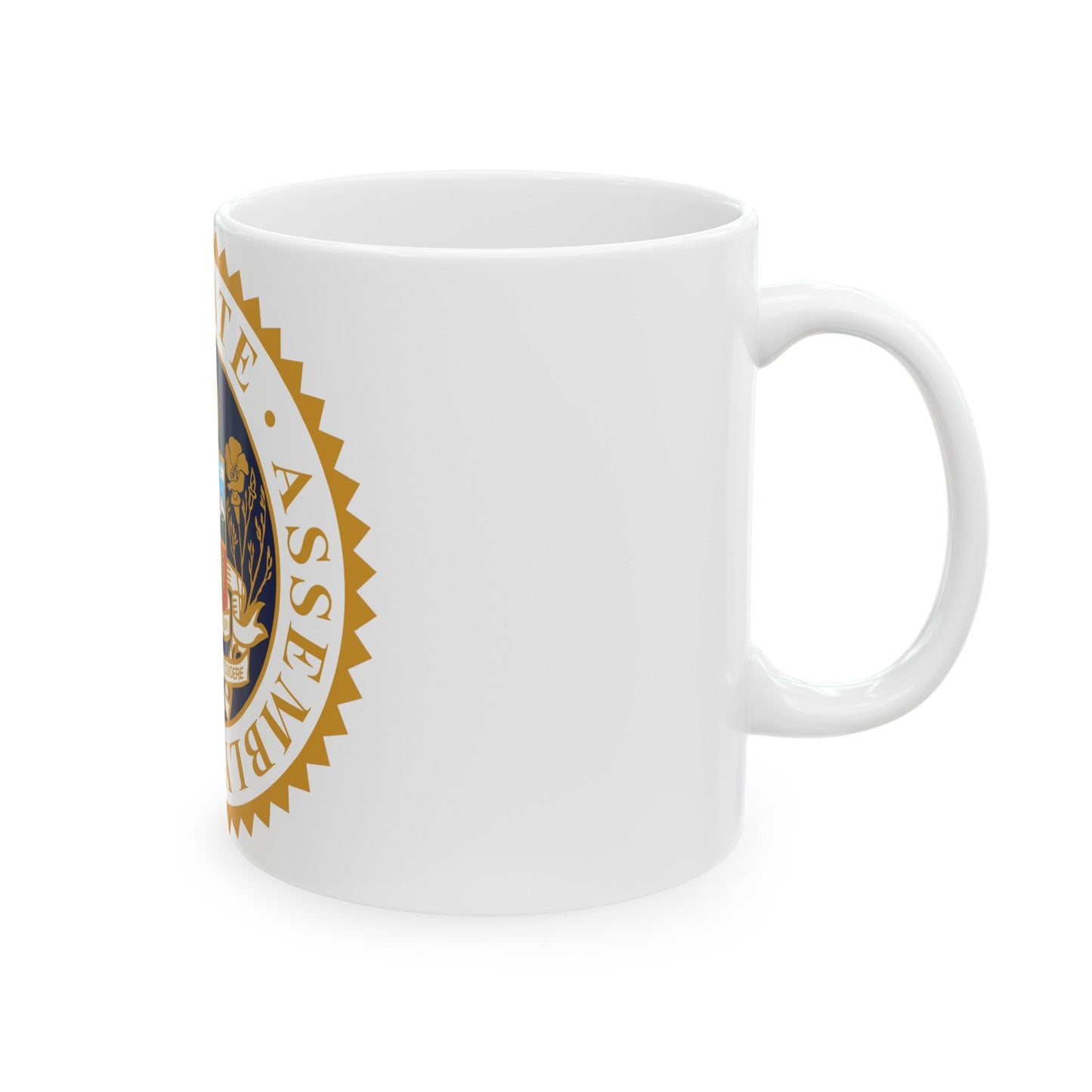 Seal of the Assembly of the State of California - White Coffee Mug-The Sticker Space