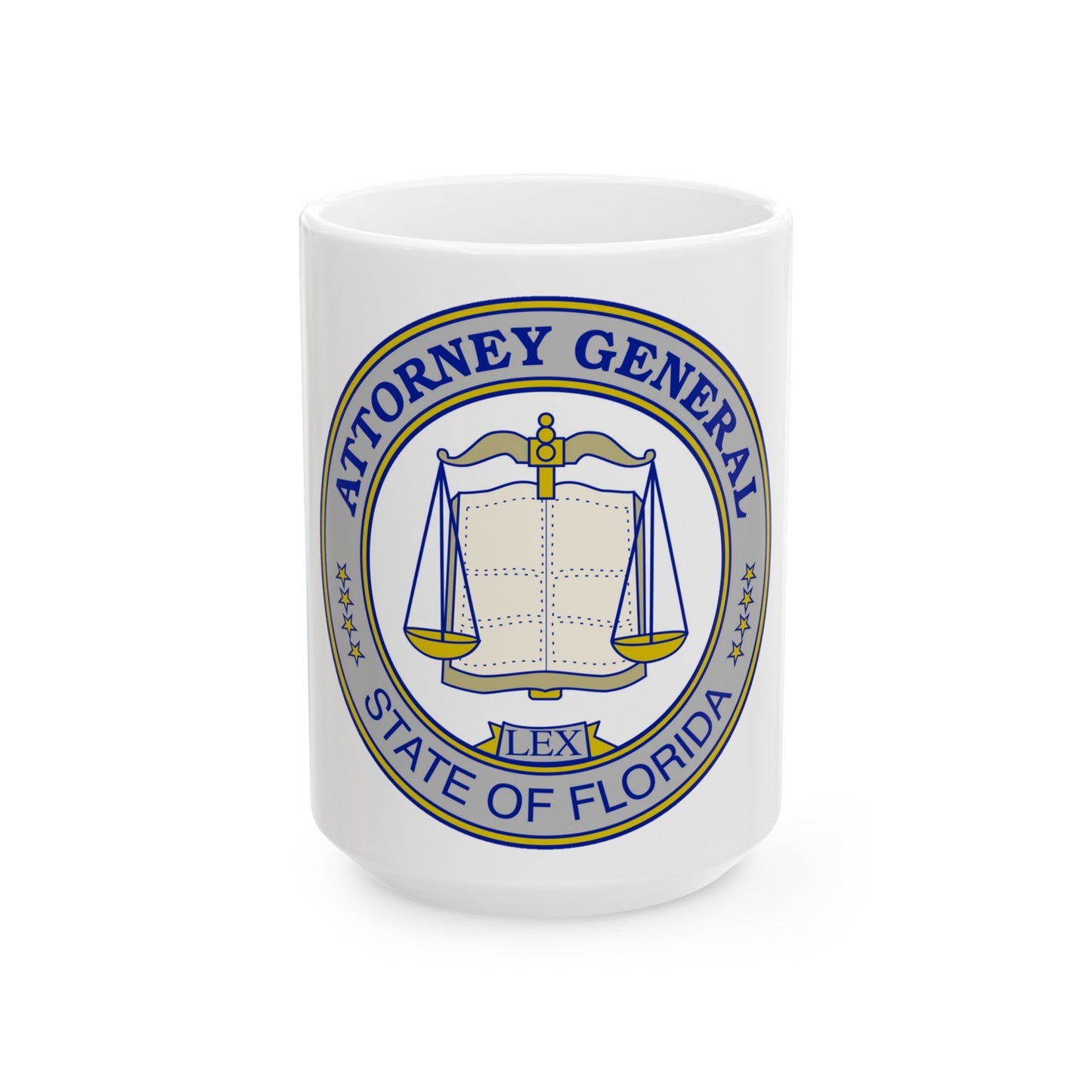 Seal of the Attorney General of Florida - White Coffee Mug-15oz-The Sticker Space