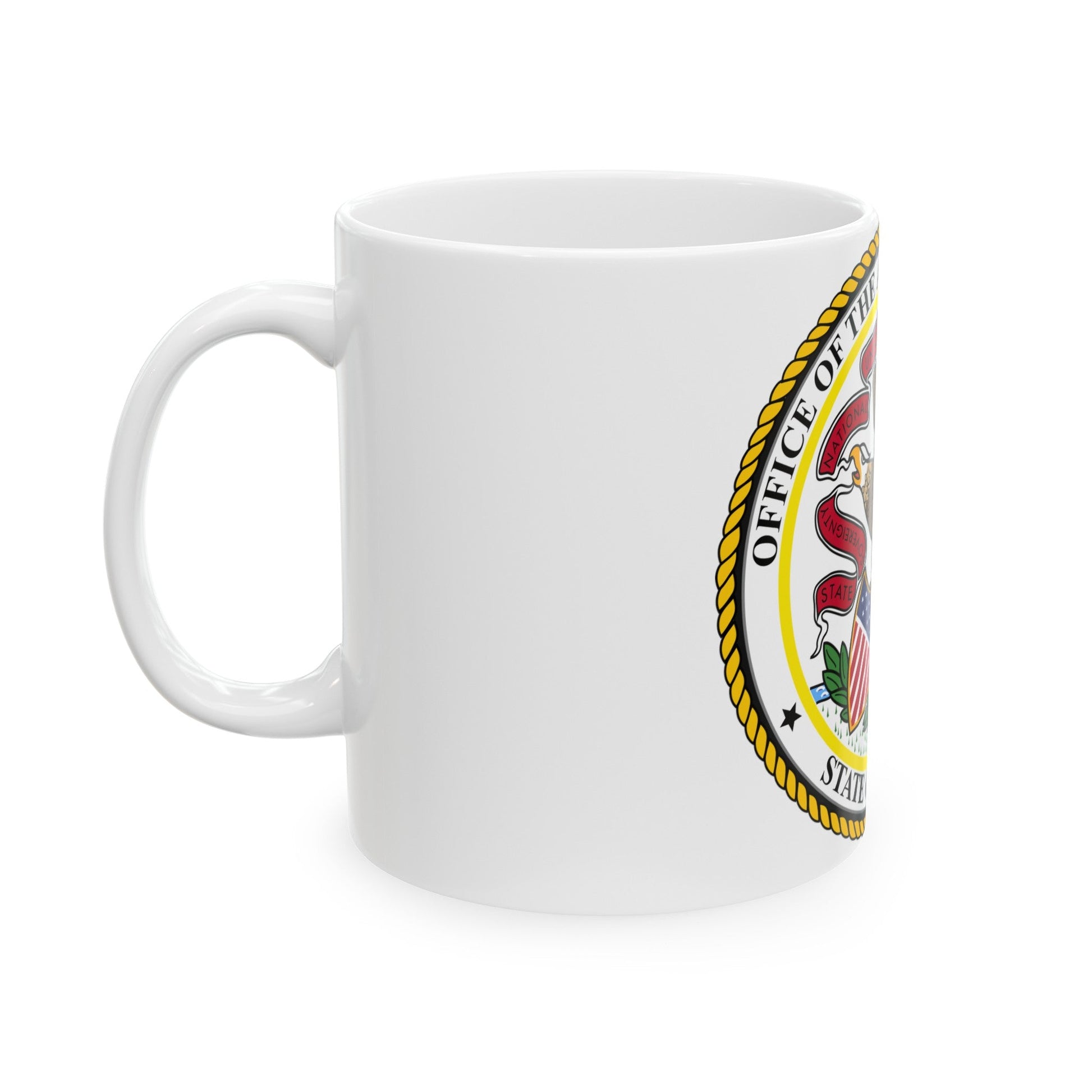 Seal of the Attorney General of Illinois - White Coffee Mug-The Sticker Space