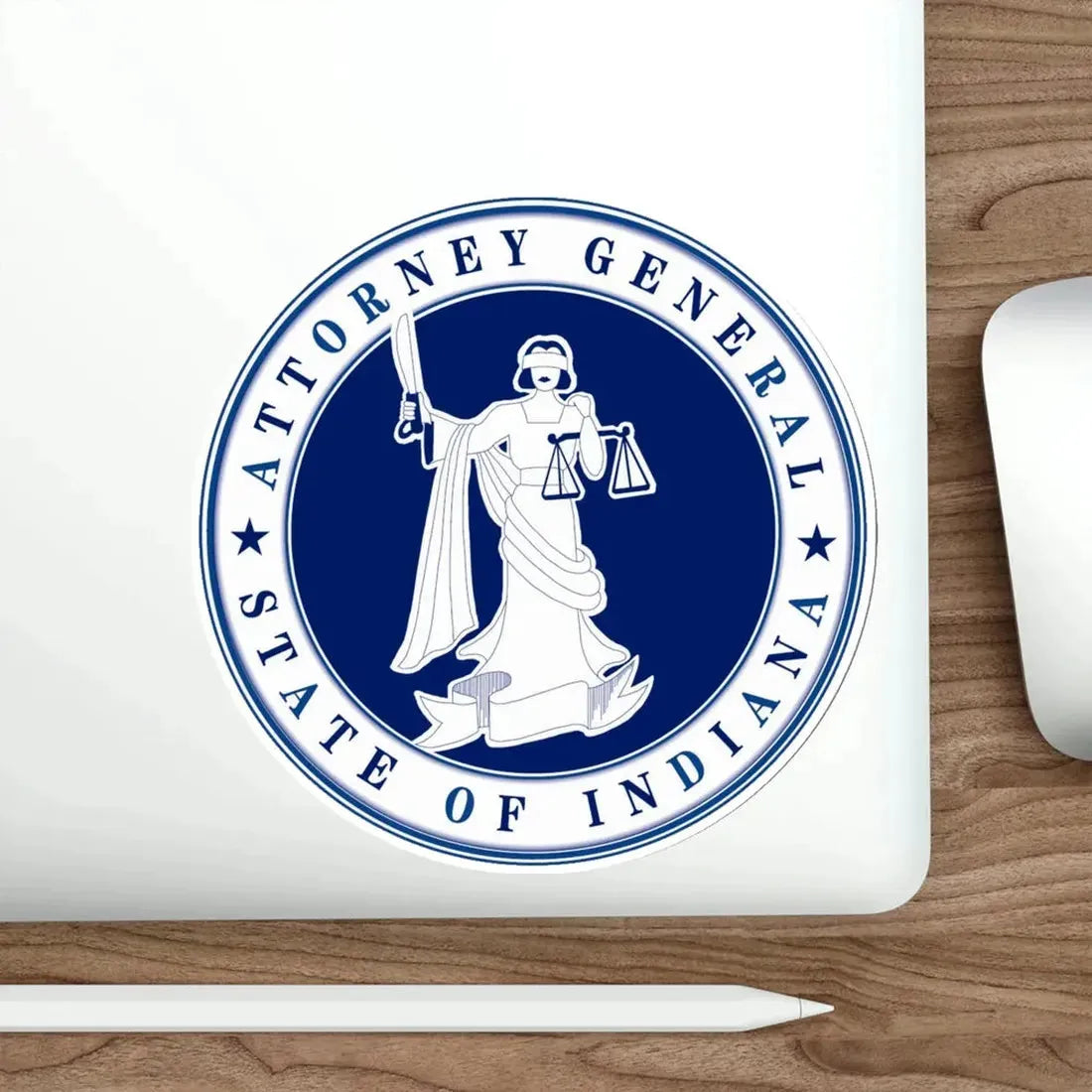 Seal of the Attorney General of Indiana STICKER Vinyl Die-Cut Decal - The Sticker Space