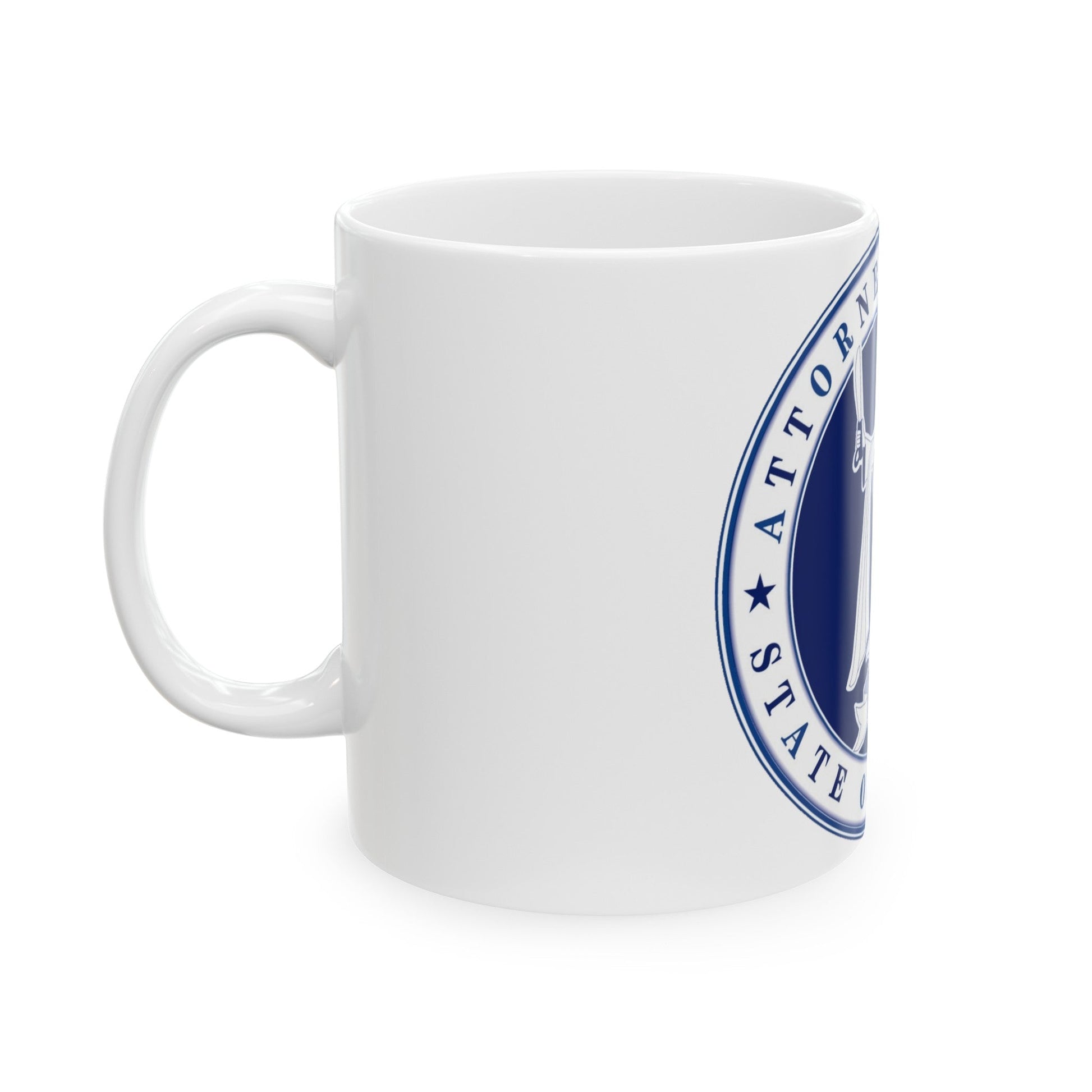 Seal of the Attorney General of Indiana - White Coffee Mug-The Sticker Space