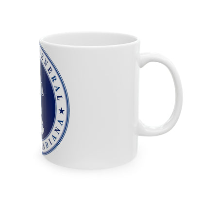 Seal of the Attorney General of Indiana - White Coffee Mug-The Sticker Space