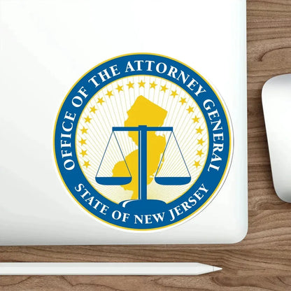 Seal of the Attorney General of New Jersey STICKER Vinyl Die-Cut Decal - The Sticker Space