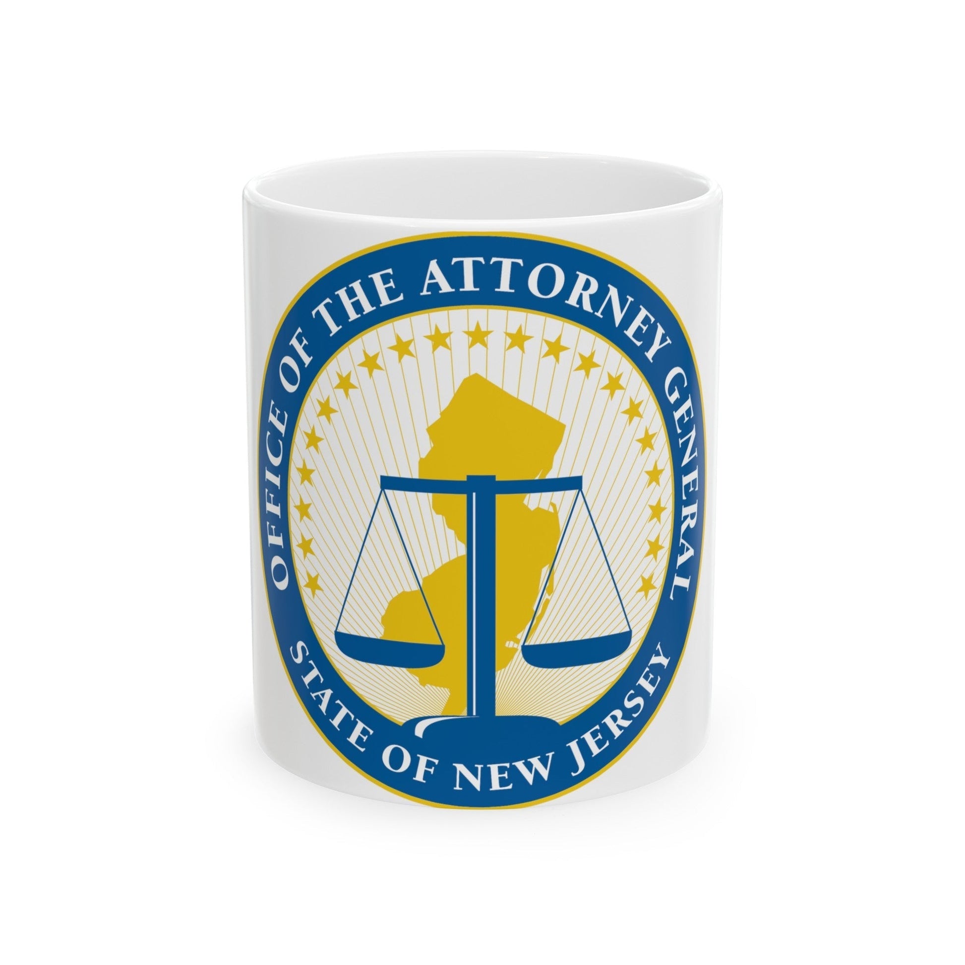 Seal of the Attorney General of New Jersey - White Coffee Mug-11oz-The Sticker Space