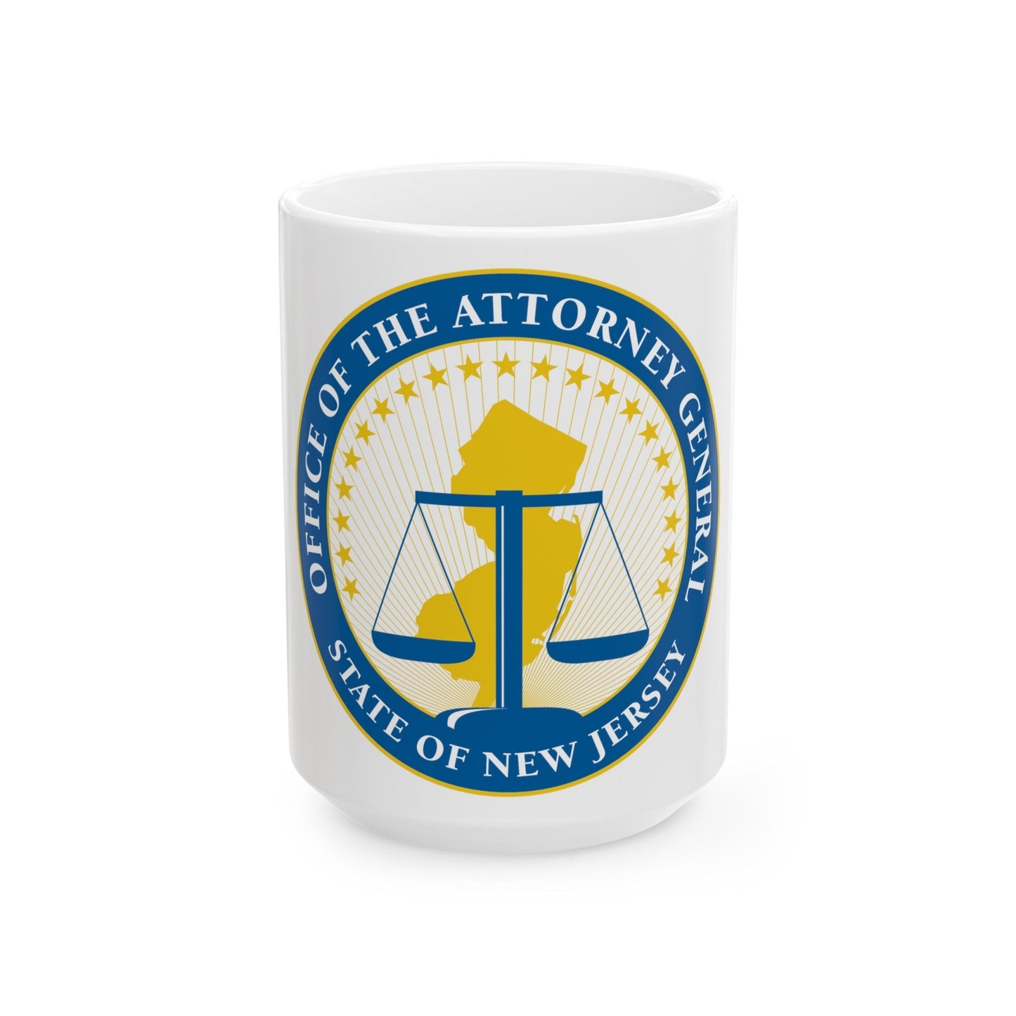 Seal of the Attorney General of New Jersey - White Coffee Mug-15oz-The Sticker Space