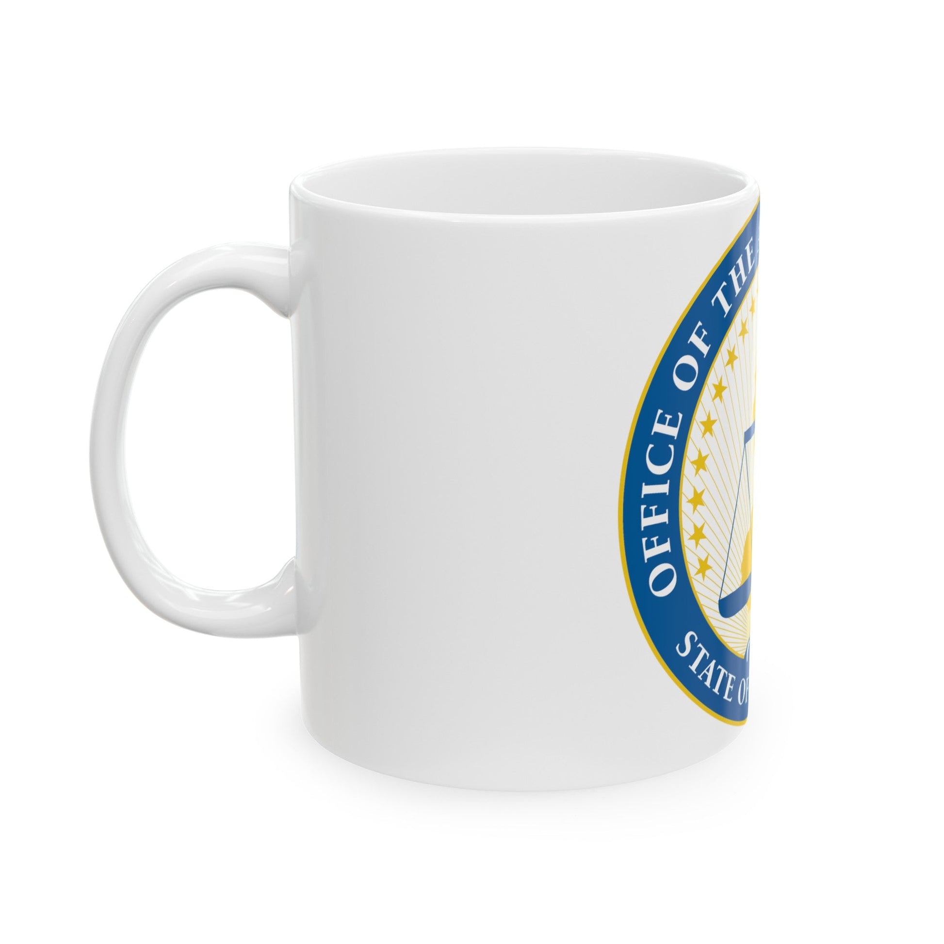 Seal of the Attorney General of New Jersey - White Coffee Mug-The Sticker Space