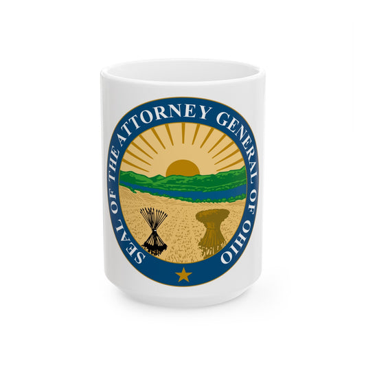 Seal of the Attorney General of Ohio - White Coffee Mug-15oz-The Sticker Space