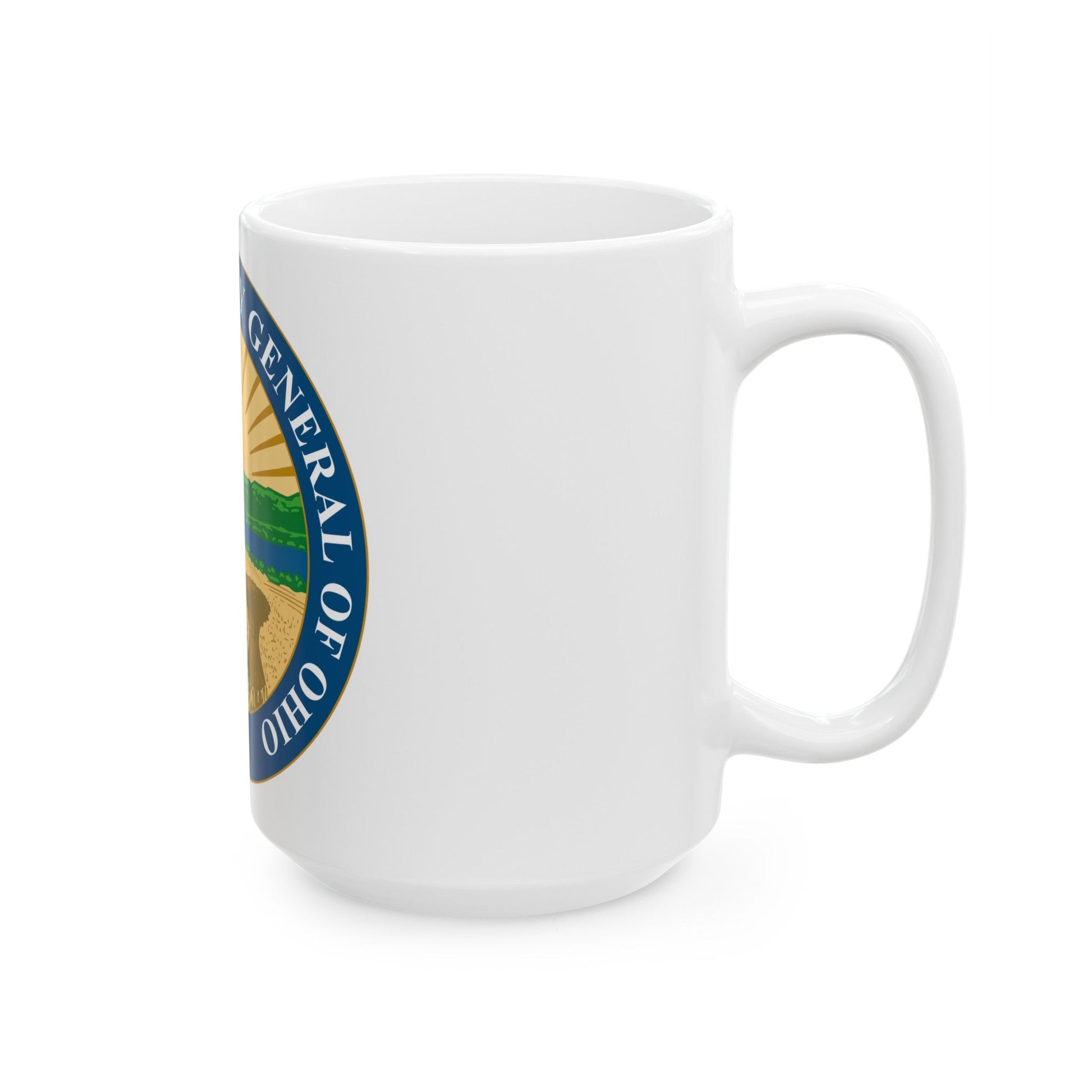 Seal of the Attorney General of Ohio - White Coffee Mug-The Sticker Space