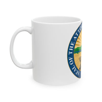 Seal of the Attorney General of Ohio - White Coffee Mug-The Sticker Space