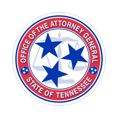 Seal of the Attorney General of Tennessee STICKER Vinyl Die-Cut Decal 2 Inch - The Sticker Space