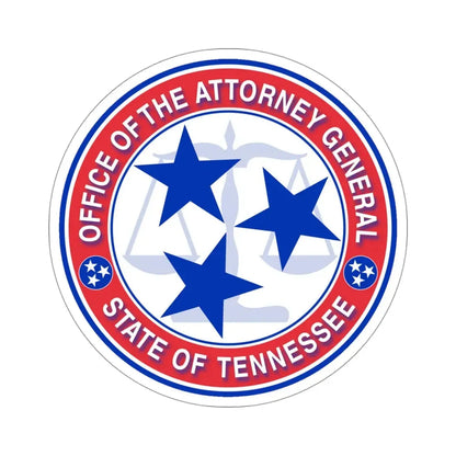 Seal of the Attorney General of Tennessee STICKER Vinyl Die-Cut Decal 4 Inch - The Sticker Space