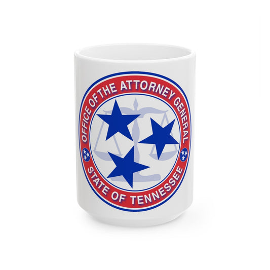 Seal of the Attorney General of Tennessee - White Coffee Mug-15oz-The Sticker Space