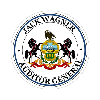 Seal of the Auditor General of Pennsylvania Jack Wagner STICKER Vinyl Die-Cut Decal 2 Inch - The Sticker Space