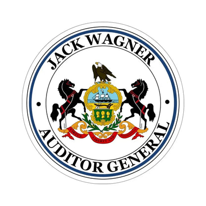 Seal of the Auditor General of Pennsylvania Jack Wagner STICKER Vinyl Die-Cut Decal 5 Inch - The Sticker Space