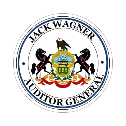 Seal of the Auditor General of Pennsylvania Jack Wagner STICKER Vinyl Die-Cut Decal 6 Inch - The Sticker Space