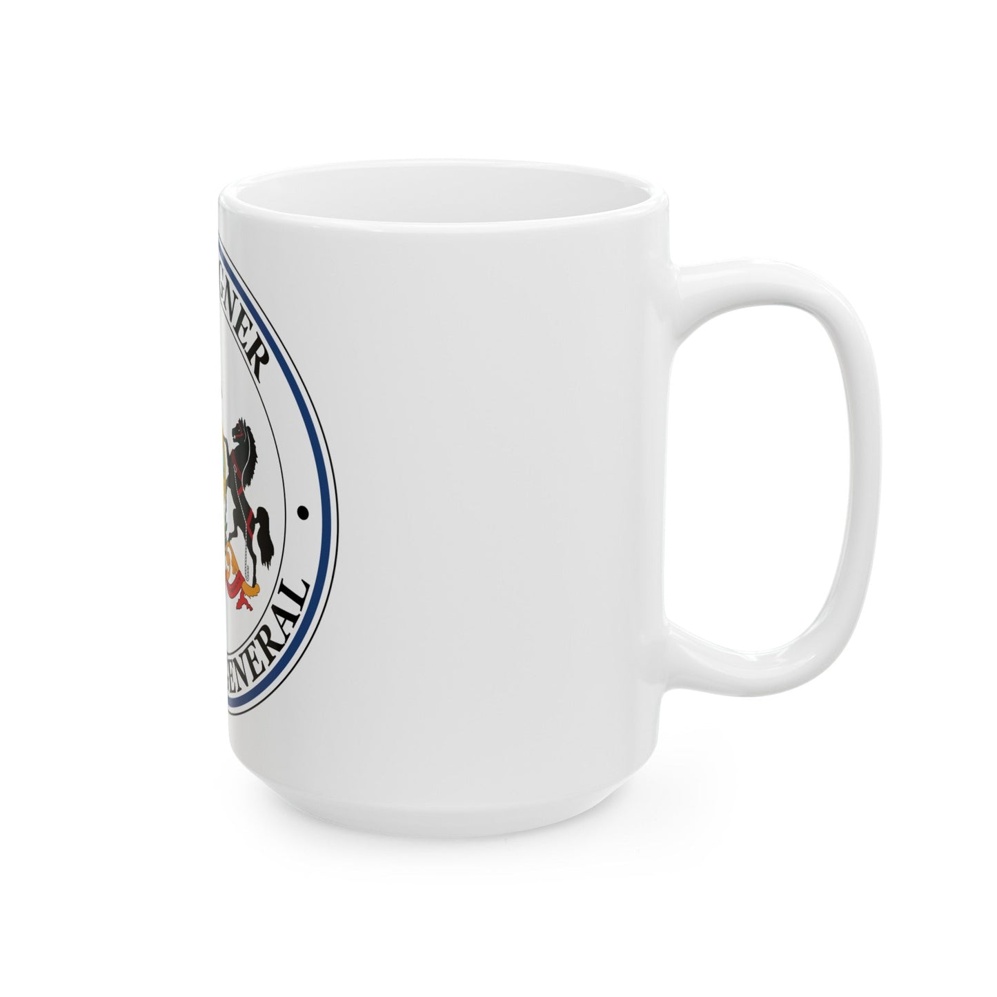 Seal of the Auditor General of Pennsylvania Jack Wagner - White Coffee Mug-The Sticker Space