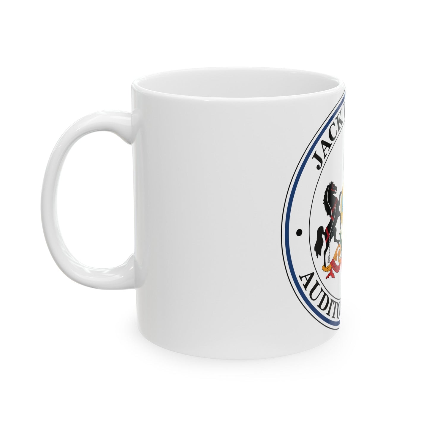 Seal of the Auditor General of Pennsylvania Jack Wagner - White Coffee Mug-The Sticker Space