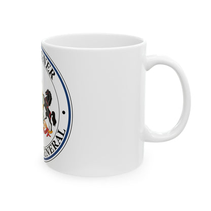 Seal of the Auditor General of Pennsylvania Jack Wagner - White Coffee Mug-The Sticker Space