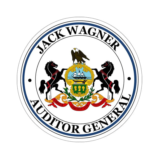 Seal of the Auditor General of Pennsylvania STICKER Vinyl Die-Cut Decal 6 Inch - The Sticker Space
