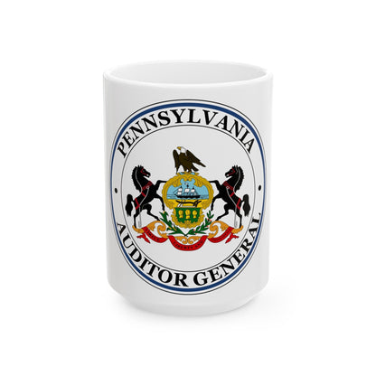 Seal of the Auditor General of Pennsylvania - White Coffee Mug-15oz-The Sticker Space