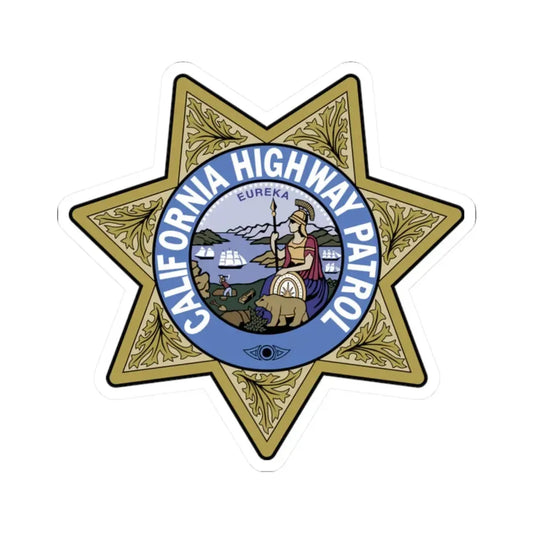Seal of the California Highway Patrol (United States) STICKER Vinyl Kiss-Cut Decal 2 Inch White - The Sticker Space