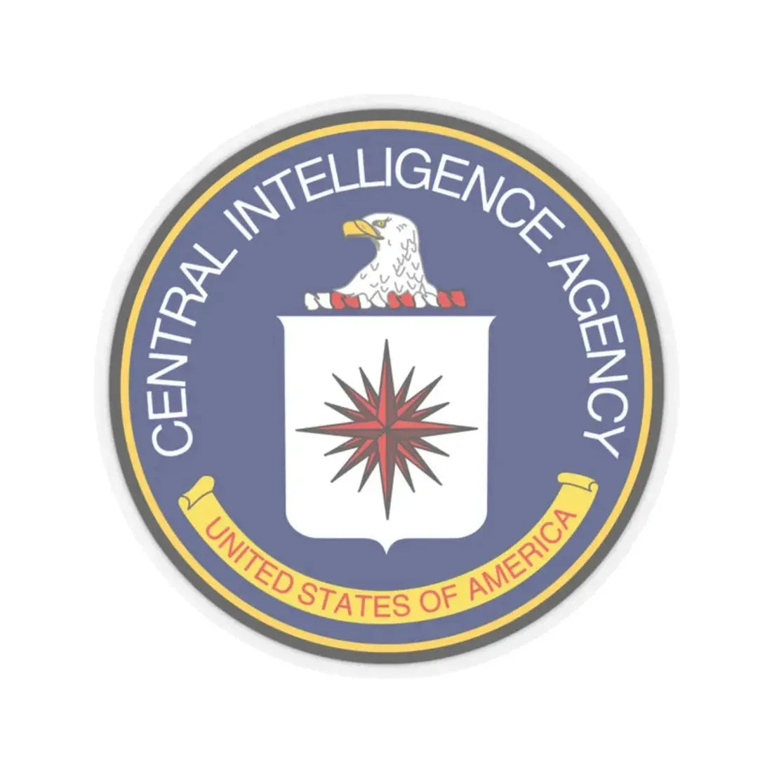 Seal of the Central Intelligence Agency - STICKER Vinyl Kiss-Cut Decal 2 Inch Transparent - The Sticker Space
