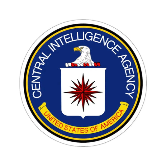 Seal of the Central Intelligence Agency - STICKER Vinyl Kiss-Cut Decal 2 Inch White - The Sticker Space