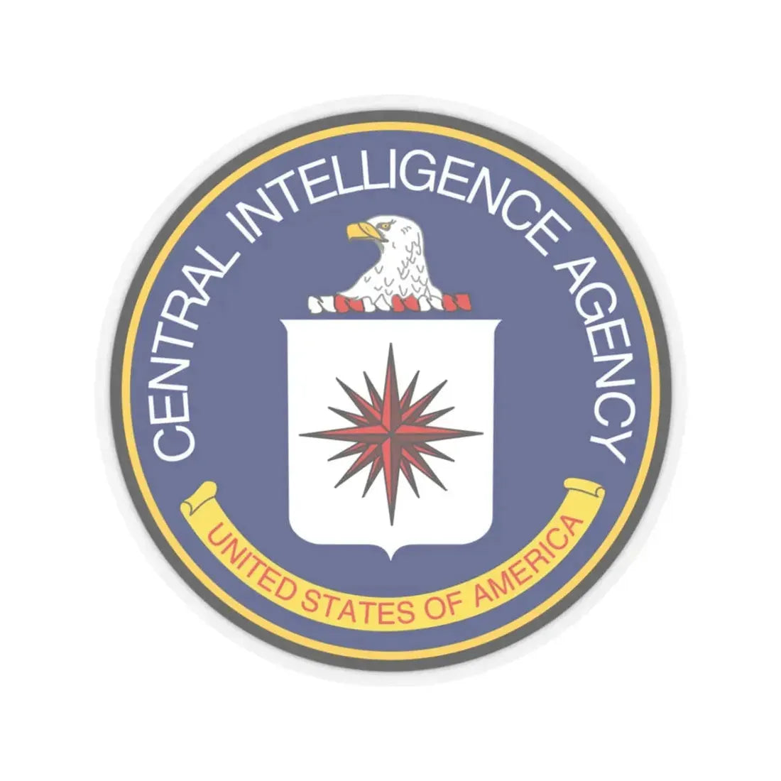 Seal of the Central Intelligence Agency - STICKER Vinyl Kiss-Cut Decal 3 Inch Transparent - The Sticker Space
