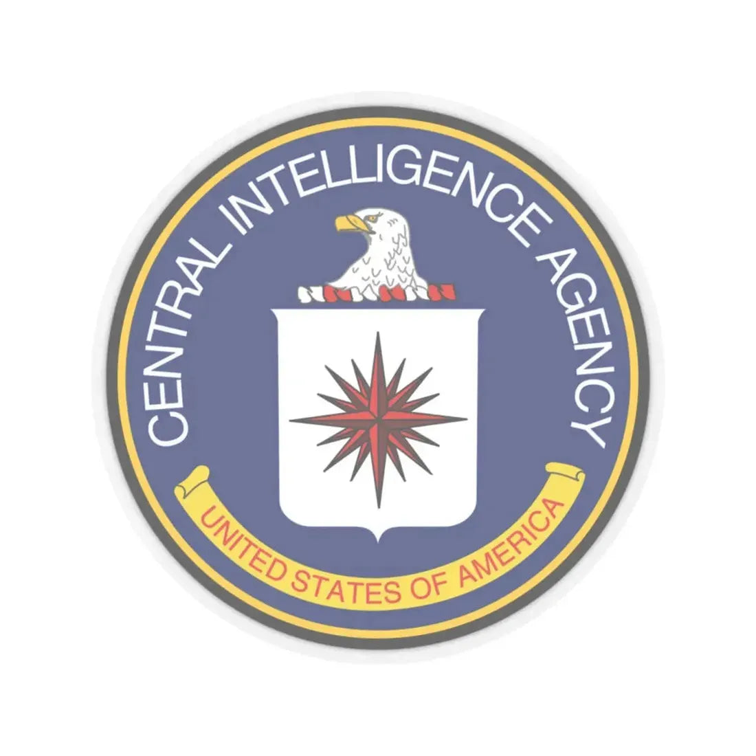 Seal of the Central Intelligence Agency - STICKER Vinyl Kiss-Cut Decal 4 Inch Transparent - The Sticker Space
