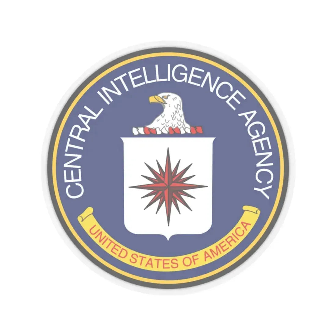 Seal of the Central Intelligence Agency - STICKER Vinyl Kiss-Cut Decal 6 Inch Transparent - The Sticker Space
