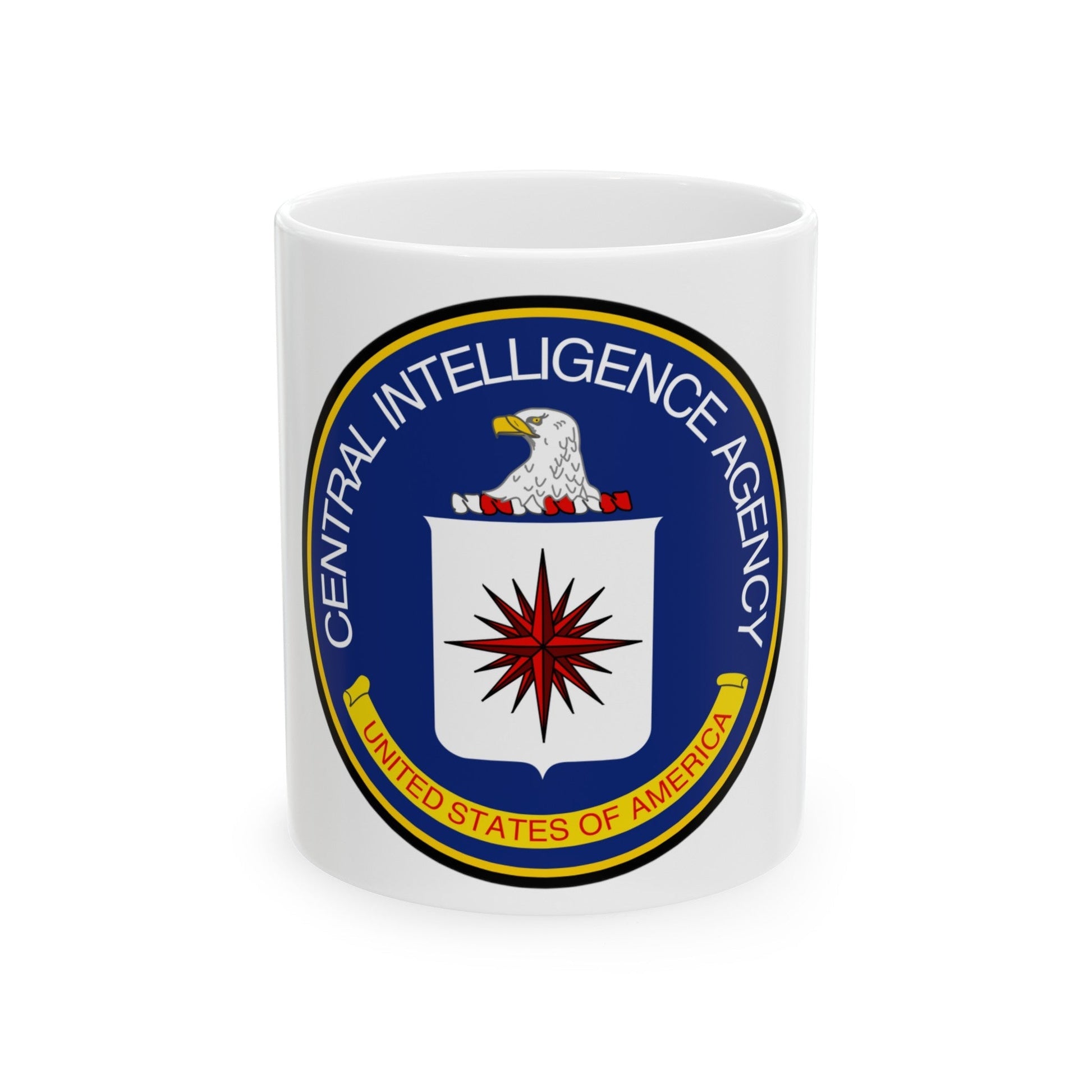 Seal of the Central Intelligence Agency - White Coffee Mug-11oz-The Sticker Space