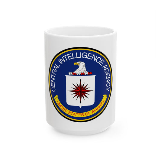 Seal of the Central Intelligence Agency - White Coffee Mug-15oz-The Sticker Space