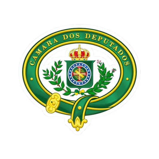 Seal of the Chamber of Deputies of Empire of Brazil (Brazil) STICKER Vinyl Kiss-Cut Decal 2 Inch White - The Sticker Space