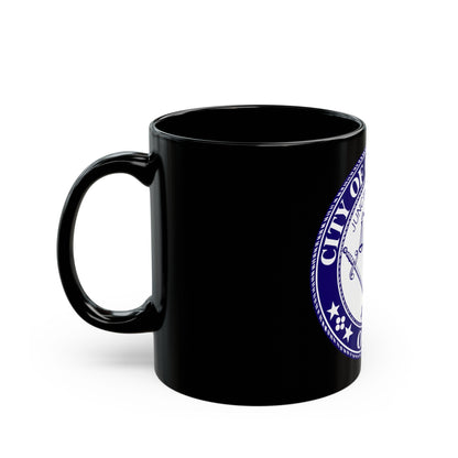 Seal of the City of Cincinnati - Black Coffee Mug-The Sticker Space