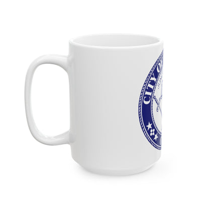 Seal of the City of Cincinnati (Ohio) - White Coffee Mug-The Sticker Space