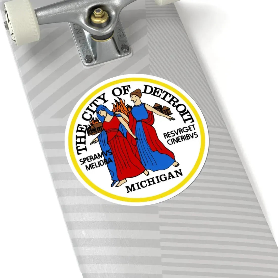 Seal of the City of Detroit (United States) STICKER Vinyl Kiss-Cut Decal - The Sticker Space