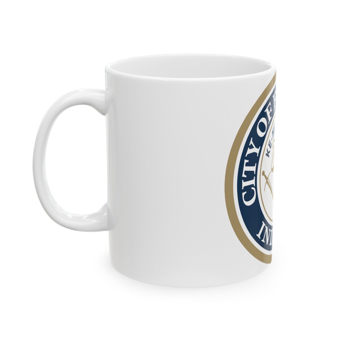 Seal of the City of Fort Wayne Indiana - White Coffee Mug-The Sticker Space