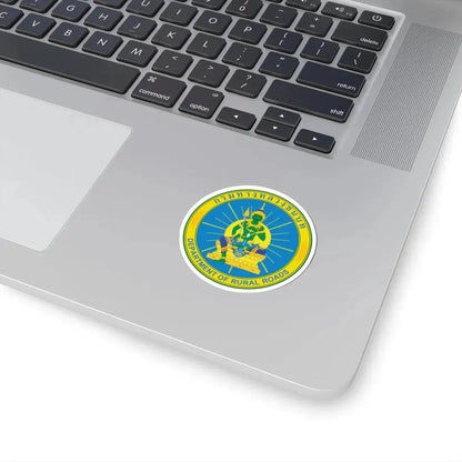 Seal of the Department of Rural Roads of Thailand (Thailand) STICKER Vinyl Kiss-Cut Decal - The Sticker Space