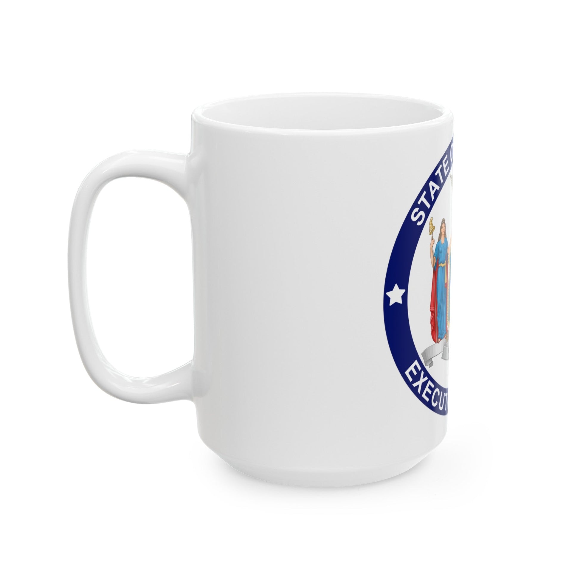 Seal of the Executive Branch of New York - White Coffee Mug-The Sticker Space