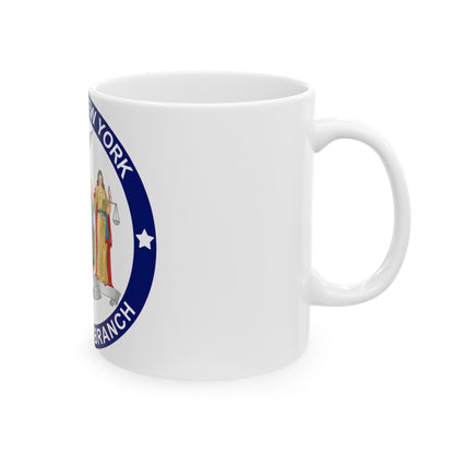 Seal of the Executive Branch of New York - White Coffee Mug-The Sticker Space