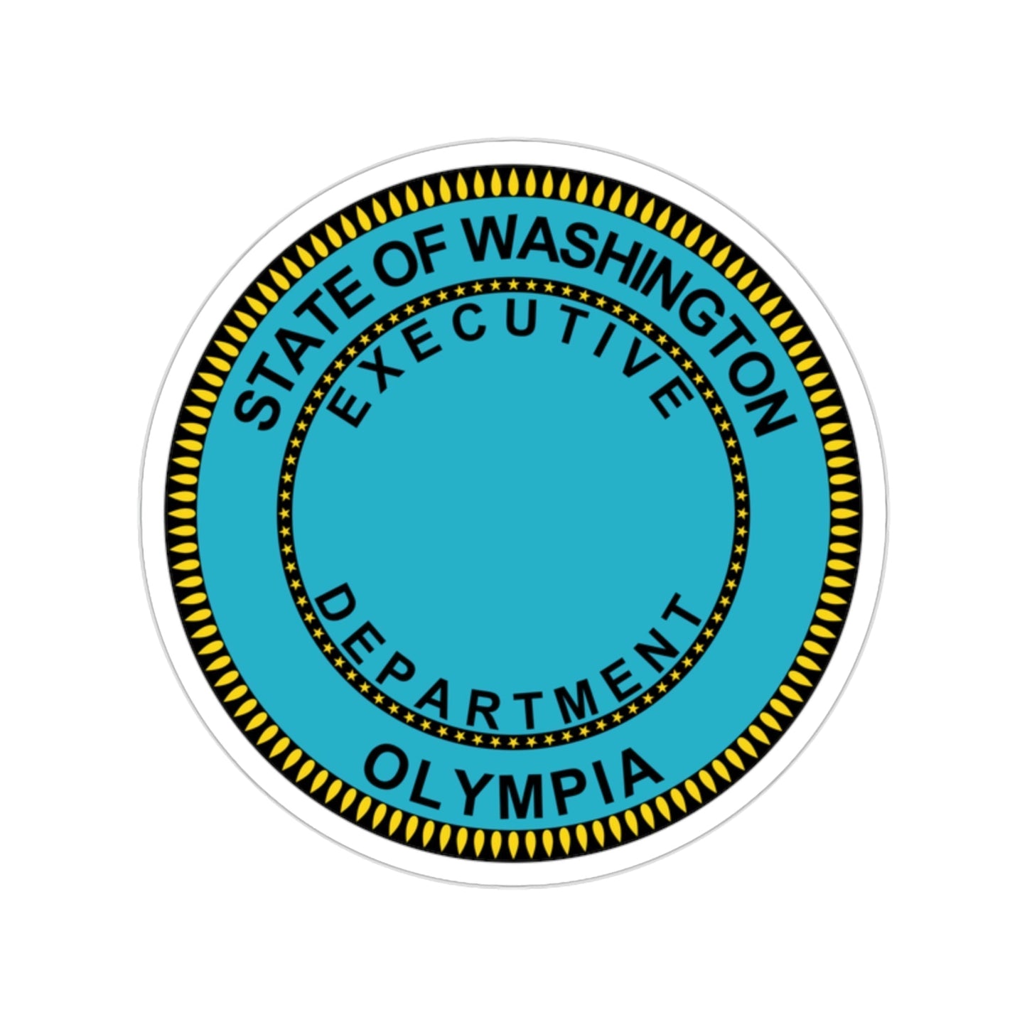 Seal of the Executive Department of Washington STICKER Vinyl Die-Cut Decal-2 Inch-The Sticker Space