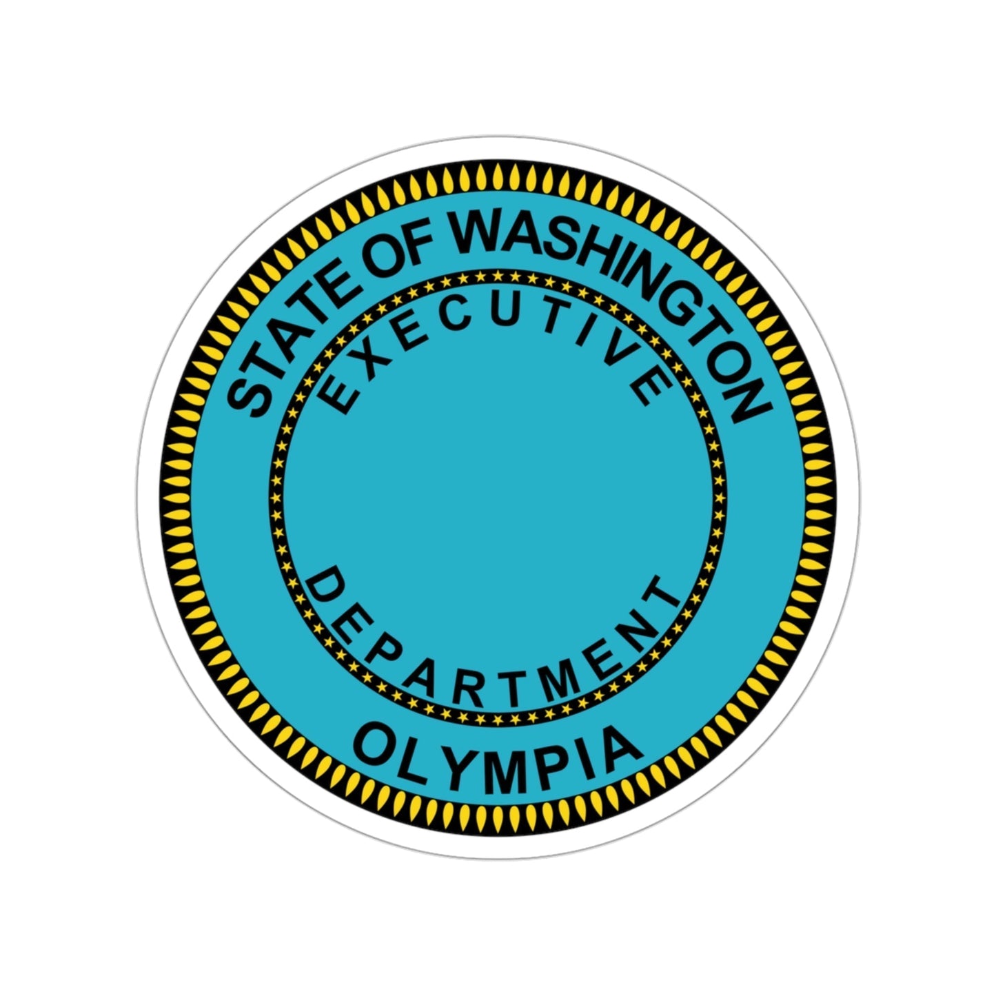 Seal of the Executive Department of Washington STICKER Vinyl Die-Cut Decal-3 Inch-The Sticker Space