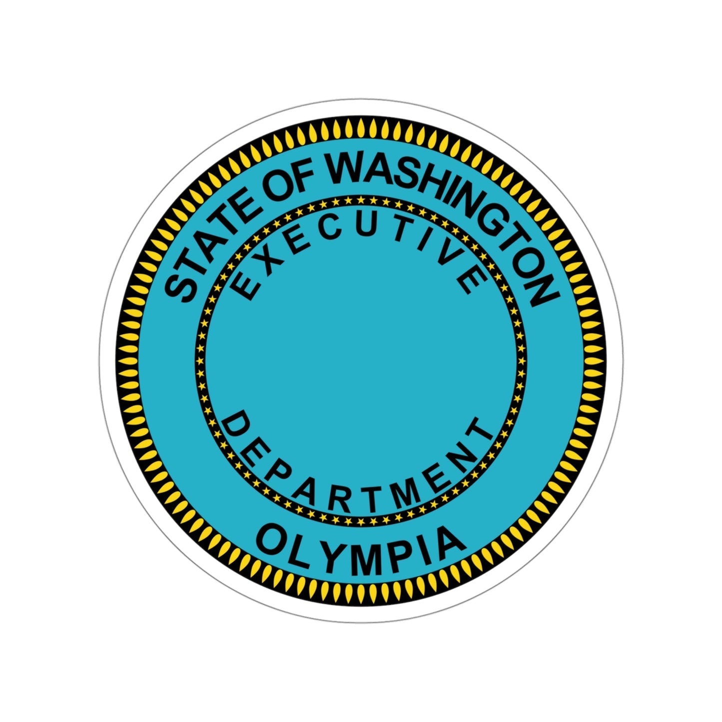 Seal of the Executive Department of Washington STICKER Vinyl Die-Cut Decal-4 Inch-The Sticker Space