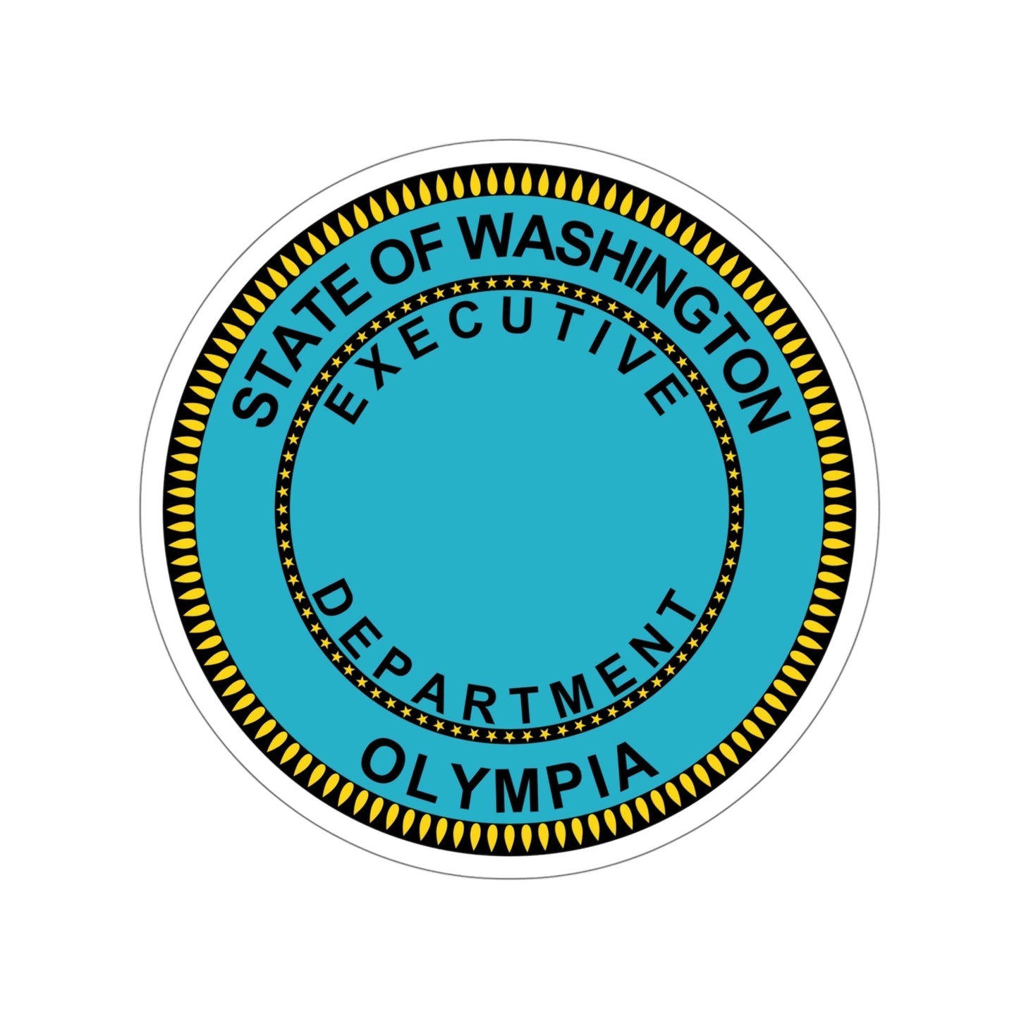 Seal of the Executive Department of Washington STICKER Vinyl Die-Cut Decal-5 Inch-The Sticker Space